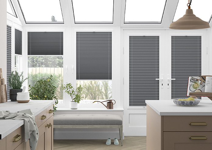 Pleated, Tangoroa Grey - Perfect Fit Blind - Image 6